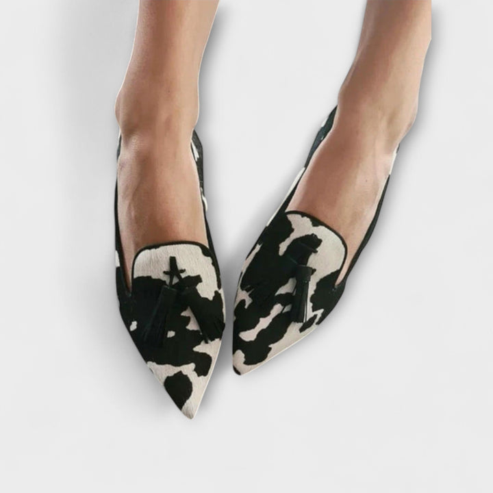 Julia Animal Print Tassel Loafers