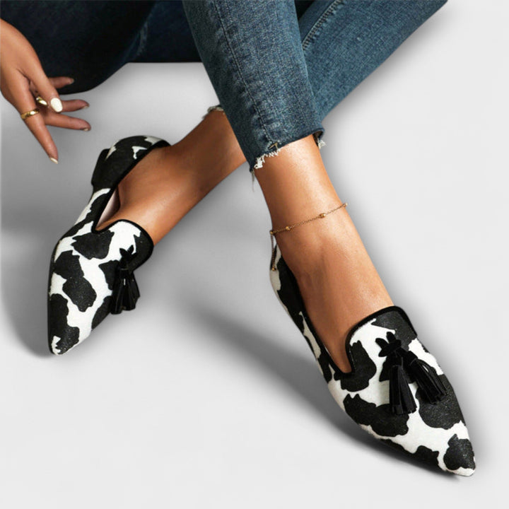 Julia Animal Print Tassel Loafers